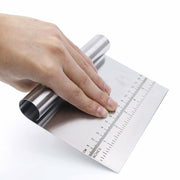 Professional Quality Heavy Duty Multi-Purpose Stainless Steel Bench Scraper, Chopper, Cutter