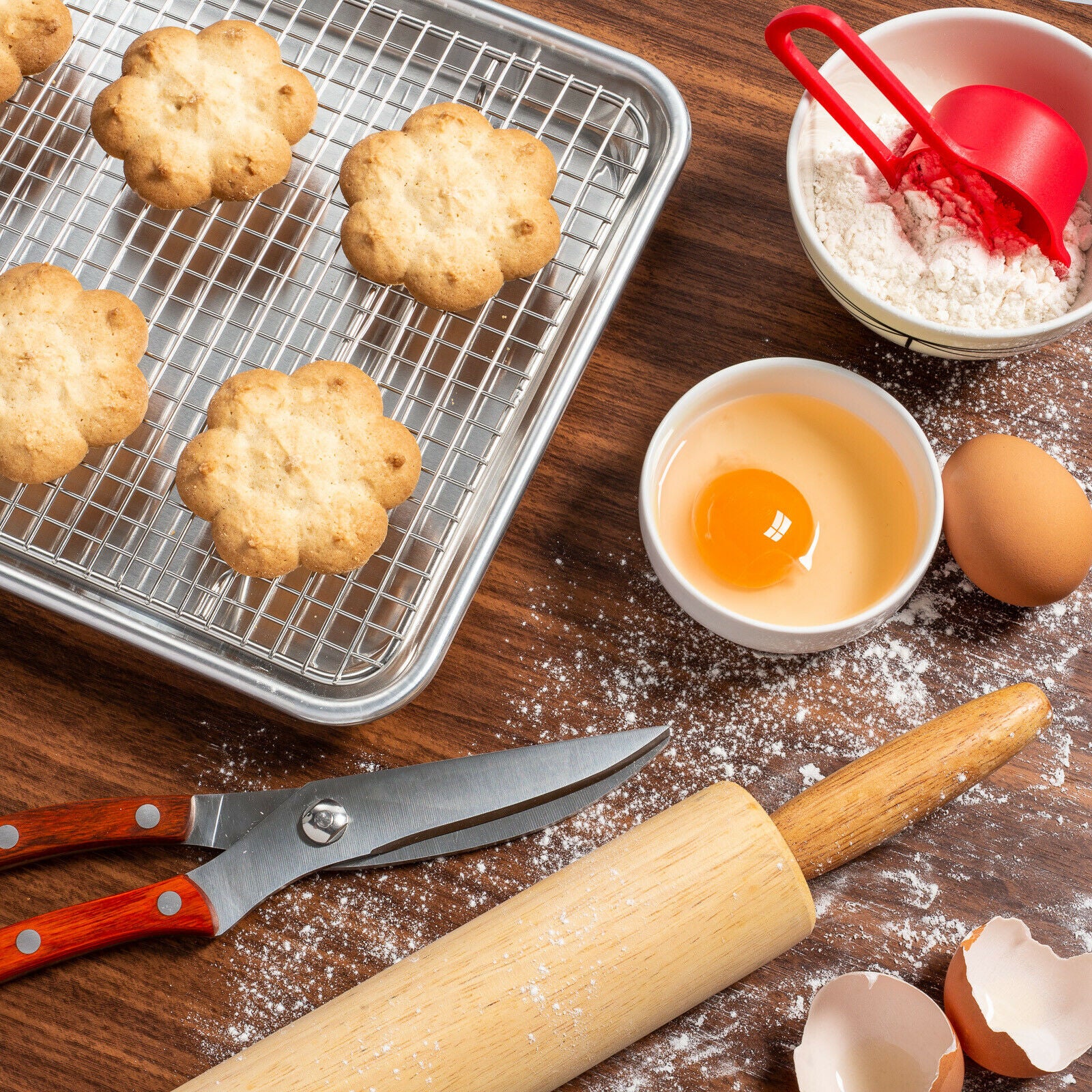 Heavy Duty Stainless Steel Cooling Rack – Oven Safe Baking & Cookie Cooling Wire Rack