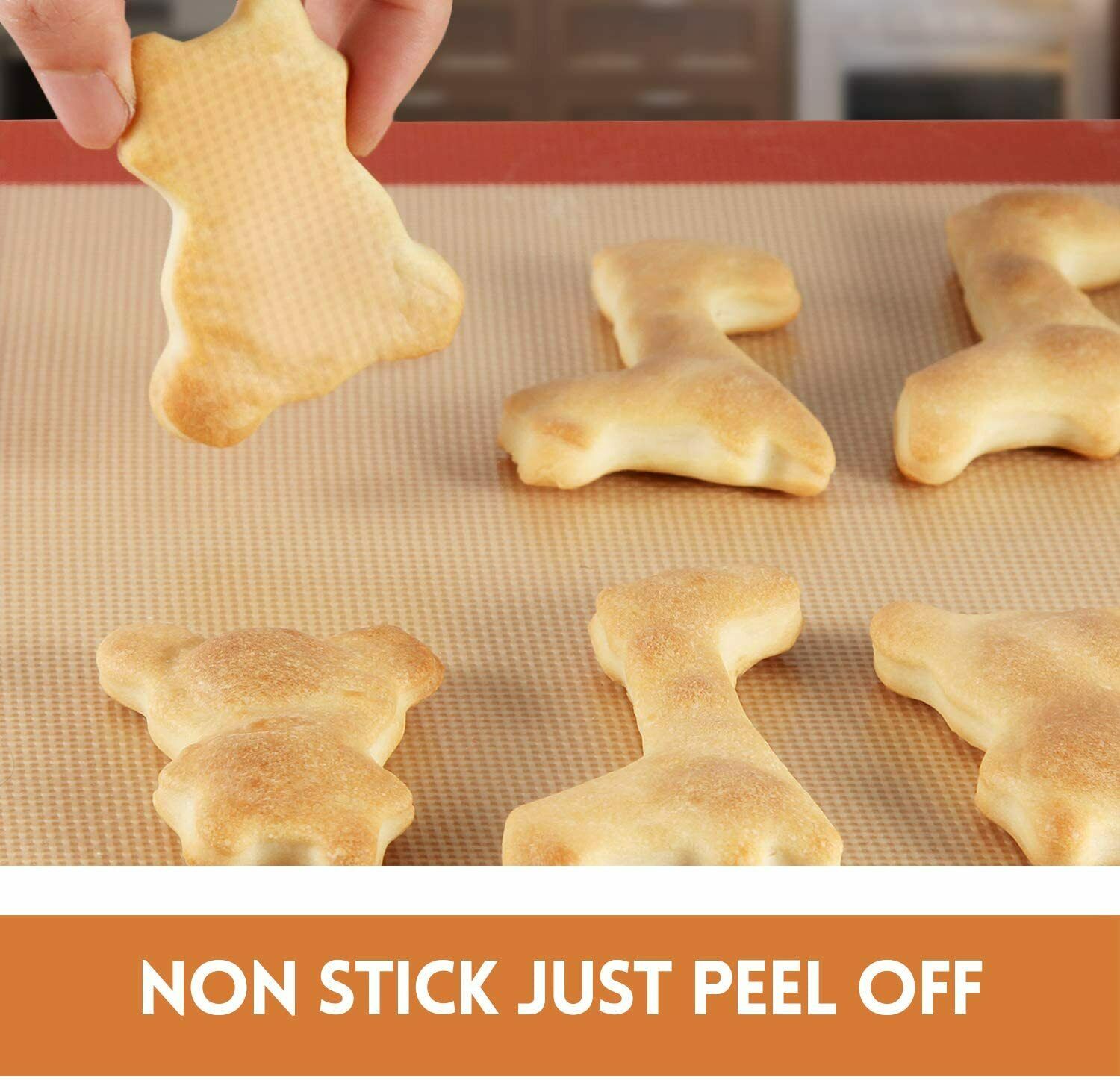 3-Pack Silicone, Nonstick, Heat Resistant, Baking Oven Mats