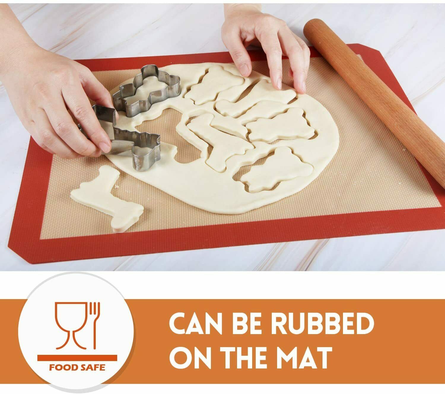 3-Pack Silicone, Nonstick, Heat Resistant, Baking Oven Mats