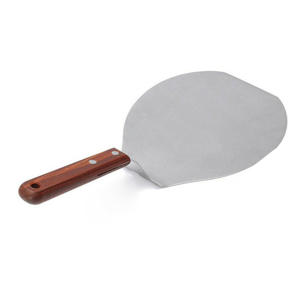 13 Inch Long Wooden Handle Stainless Steel Cake And Pizza Peel