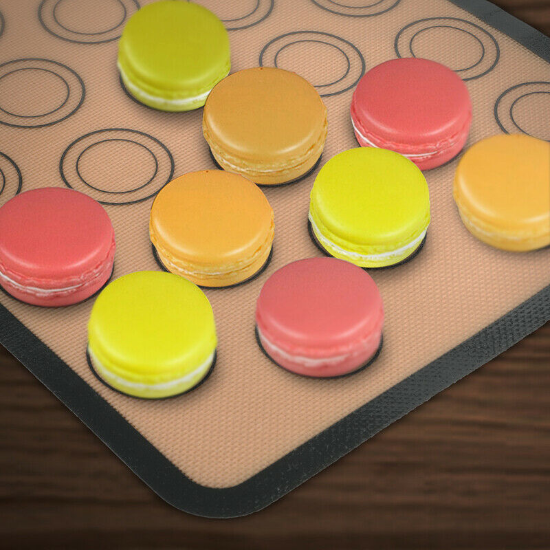 2-Pack Silicone Macaron Baking Mats – 30-Cavity Nonstick Pastry & Cookie Sheet Liners