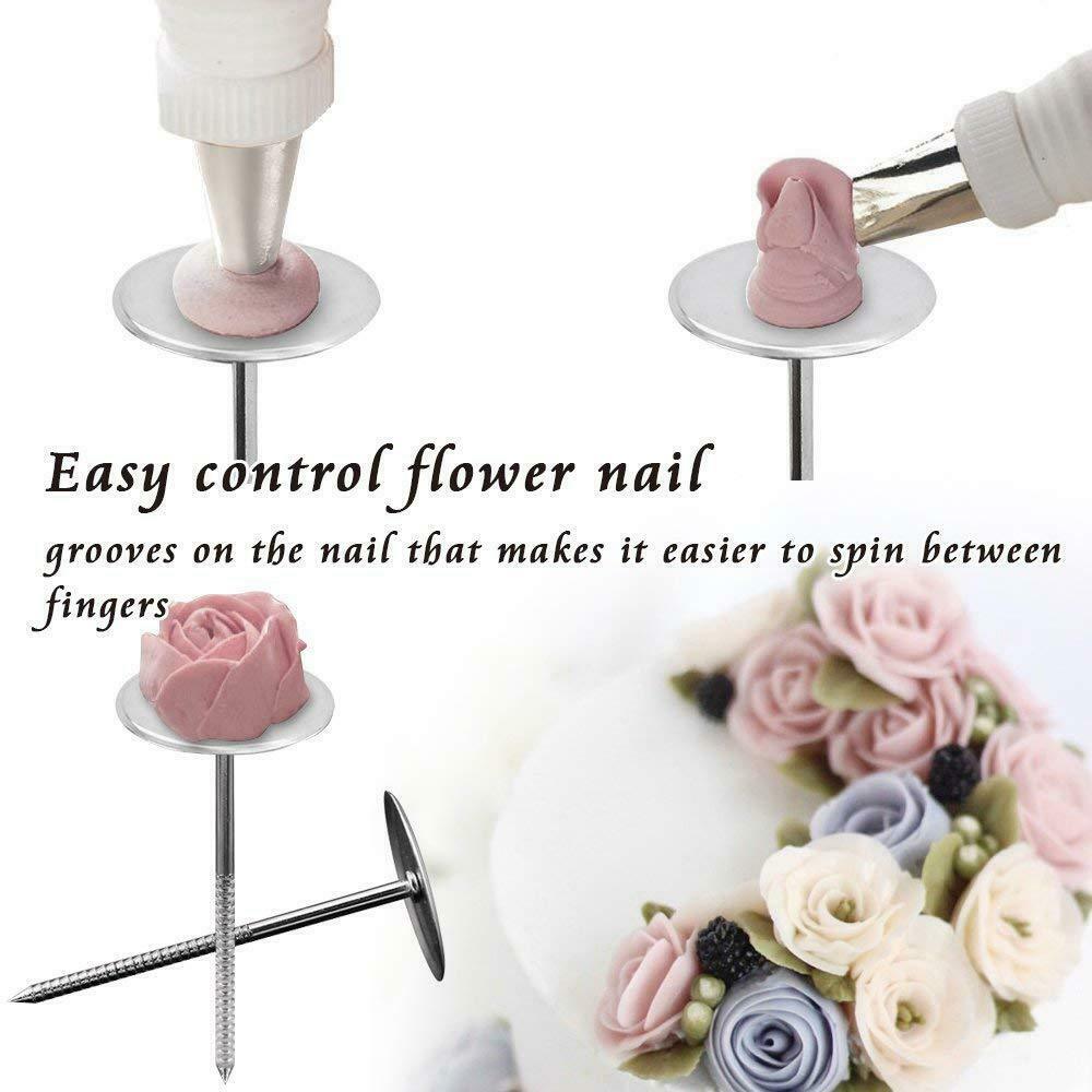 42-Piece Cake Decorating Kit – Stainless Steel Icing Piping Tips & Pastry Nozzles Set