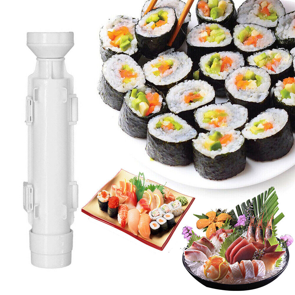 Sushi Roller Kit Rolls Made Bazooka Kitchen Easy Cooking Tools