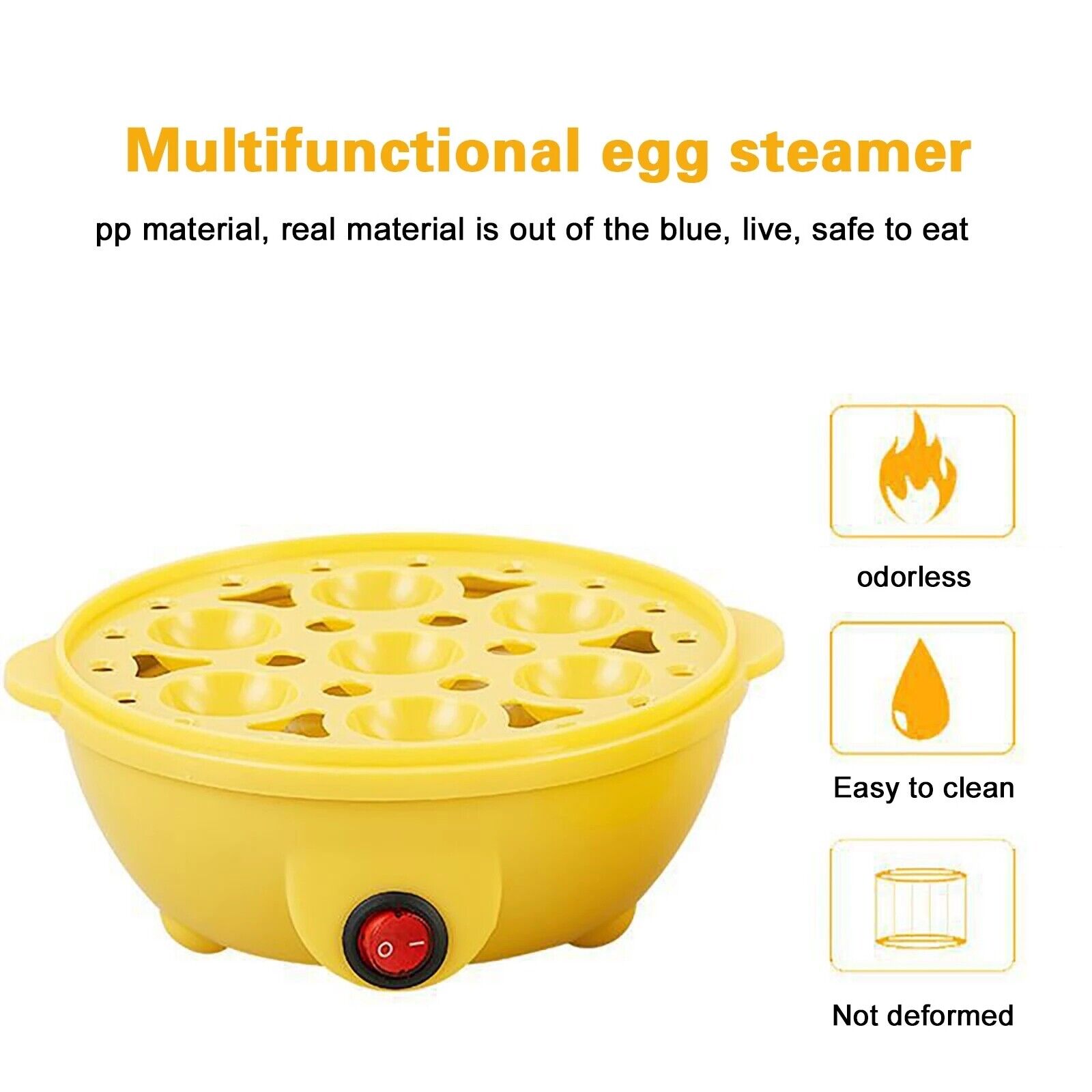 Electric Egg Cooker & Rapid Egg Boiler – Auto Shut-Off 7 Egg Steamer for Hard Boiled Eggs