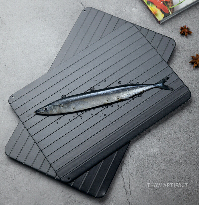 9-Inch Fast Defrosting Tray – Rapid Thawing Plate for Frozen Meat & Food