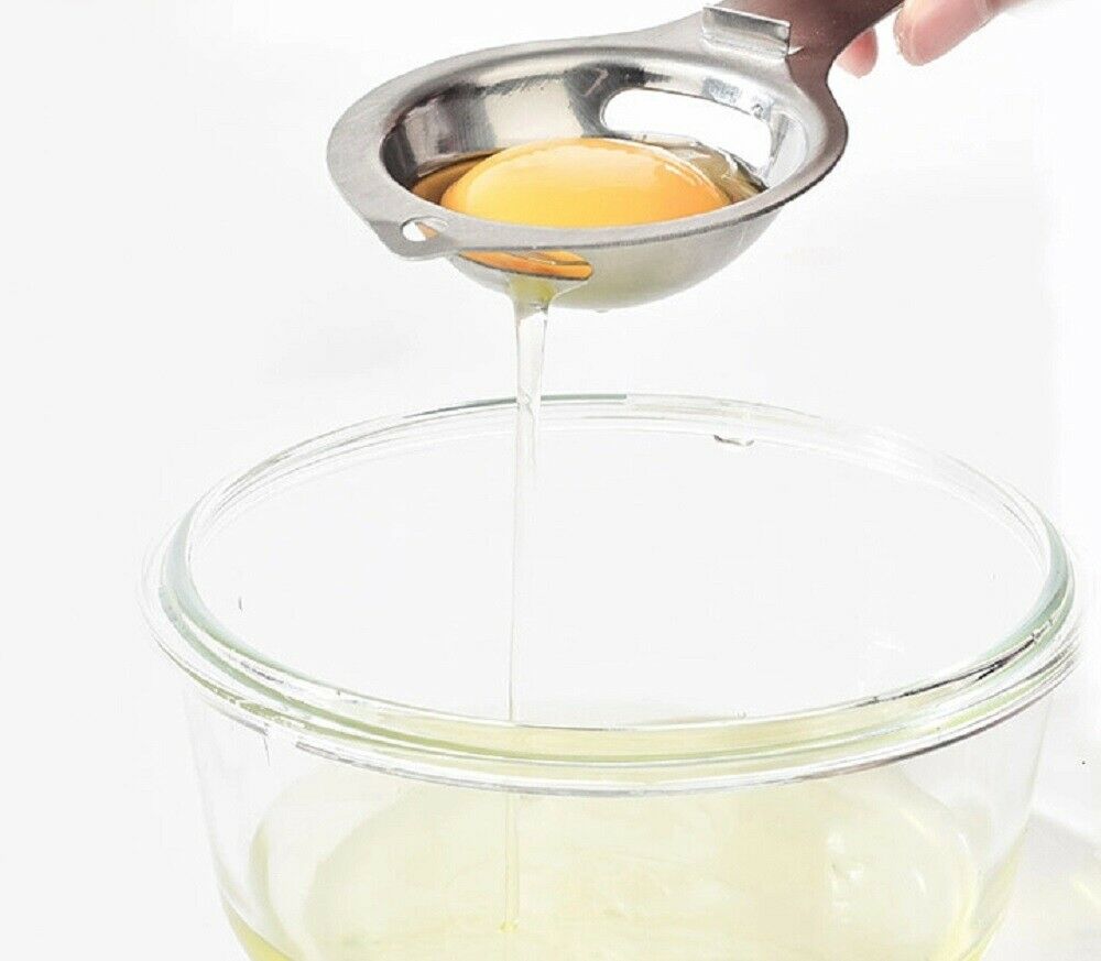 Stainless Steel Egg Separator Tool – Easy Egg Yolk & White Separator for Baking & Cooking