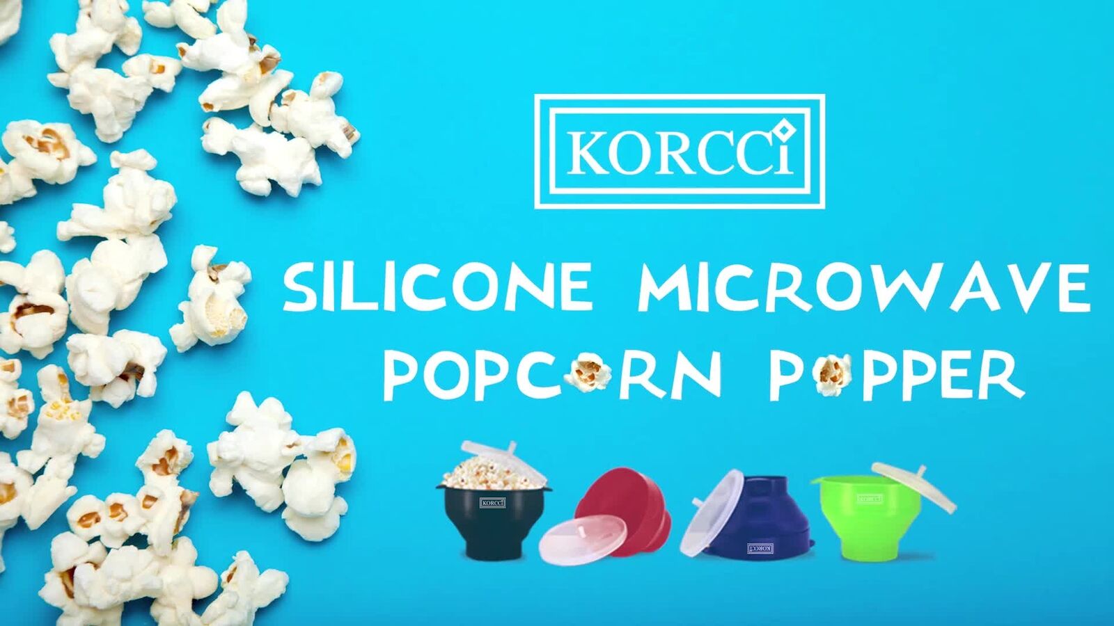 Microwave Silicone, Collapsible Popcorn Popper Maker