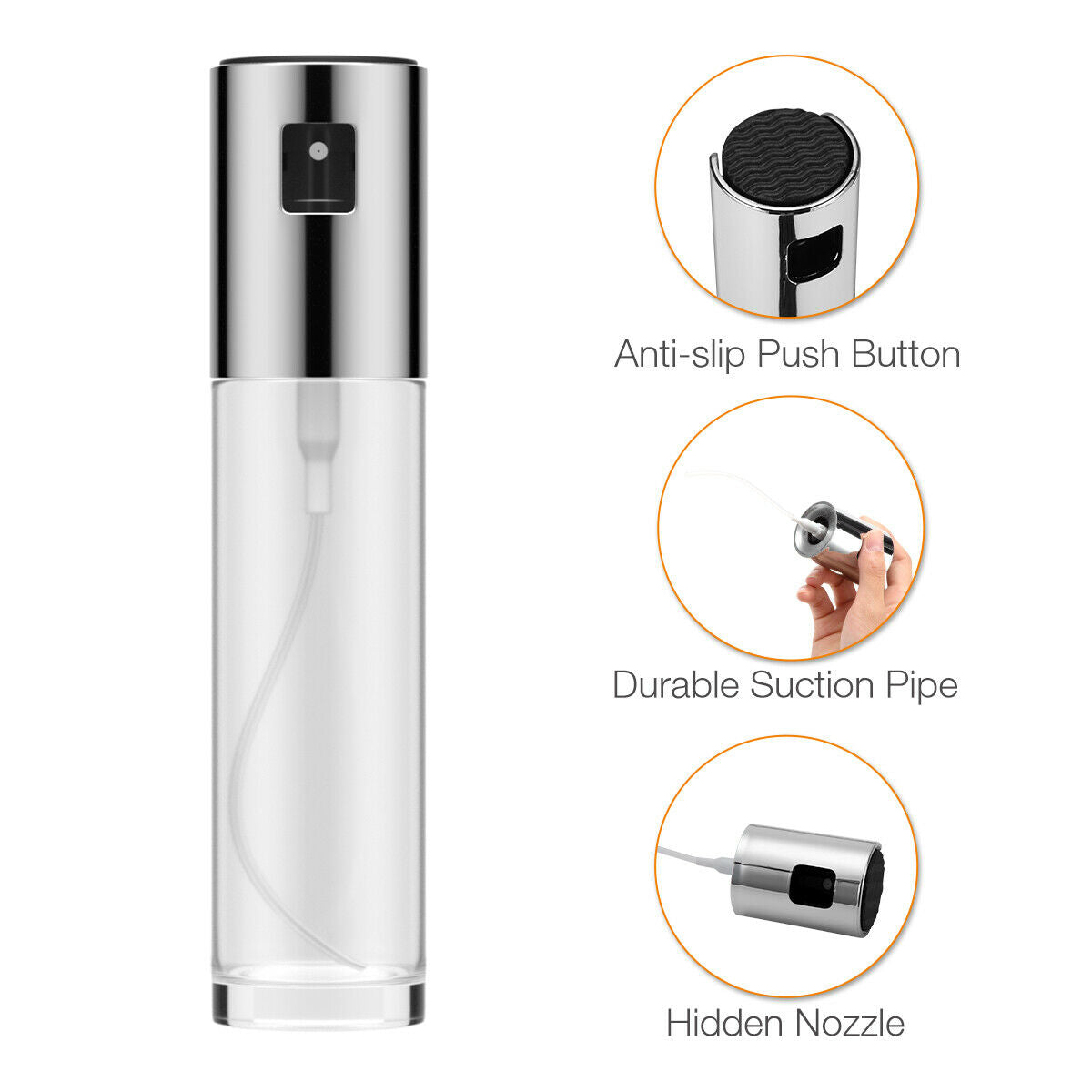 Premium Olive Oil Sprayer Bottle – Stainless Steel Cooking Oil Mister for Air Fryer, BBQ & Kitchen