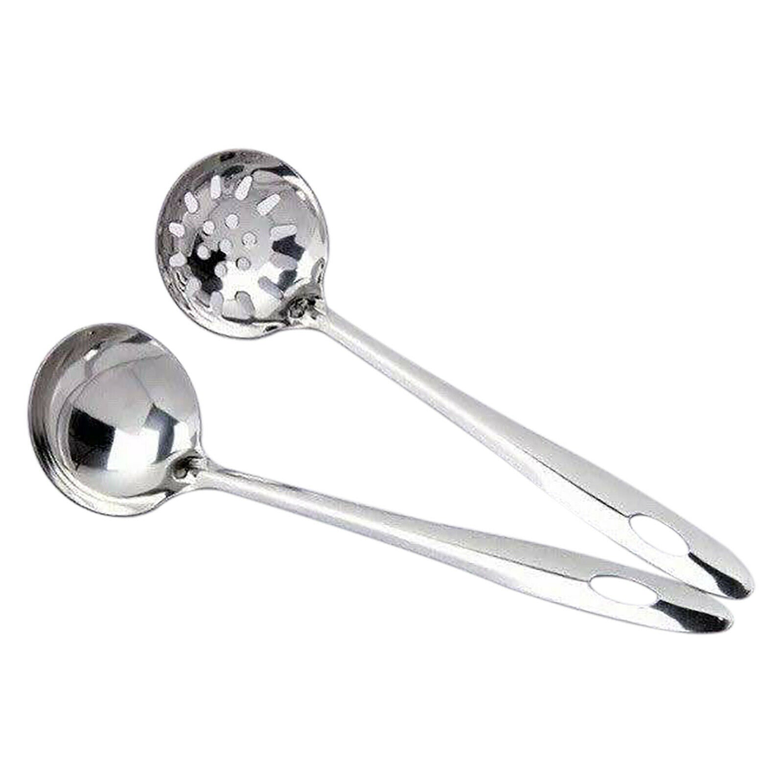 Stainless Steel Shabu Shabu Hot Pot with Divider, Lid & Ladles