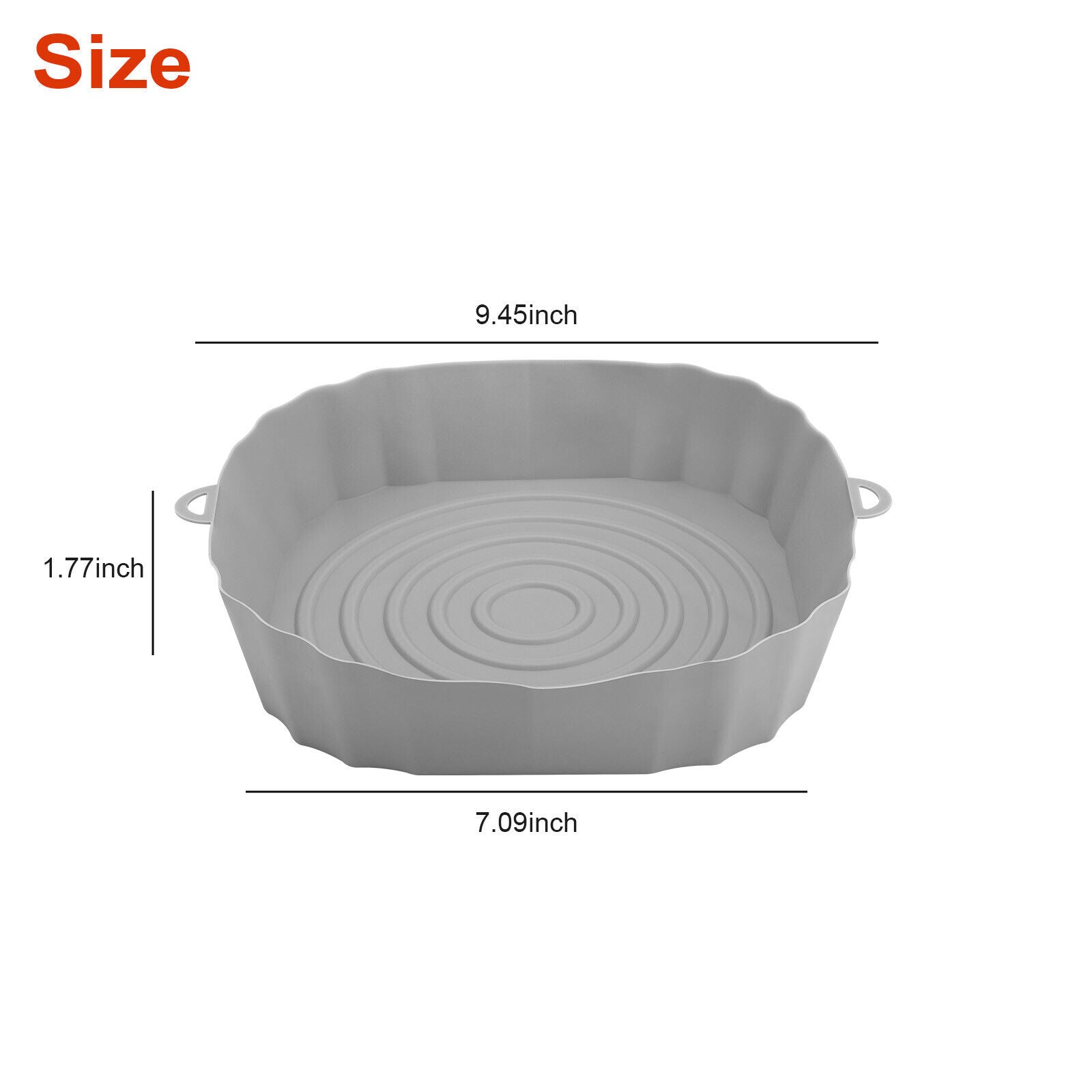 2-Pack Air Fryer Silicone Liners – Reusable Nonstick Oven Safe Basket Inserts