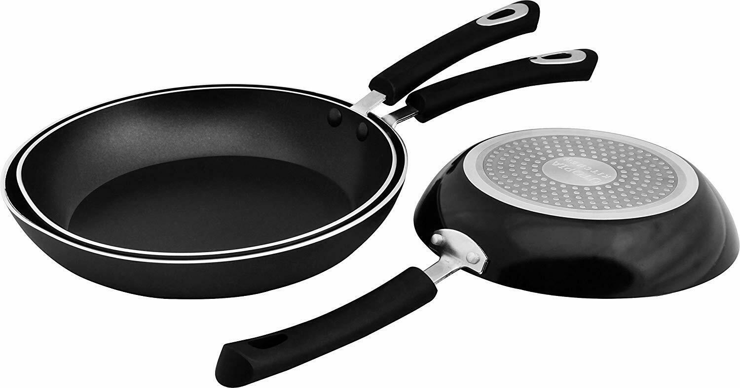 3-Piece Nonstick Frying Pan Set – Induction Compatible Skillet Cookware Set
