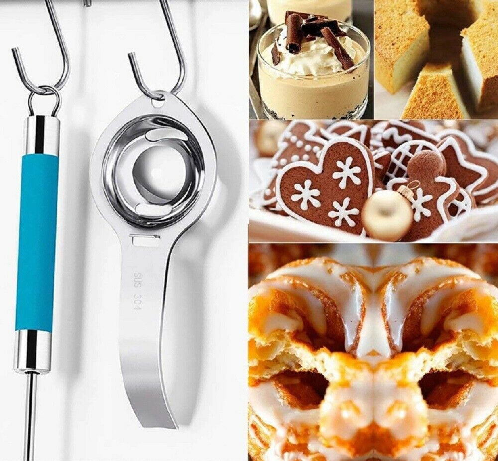 Stainless Steel Egg Separator Tool – Easy Egg Yolk & White Separator for Baking & Cooking