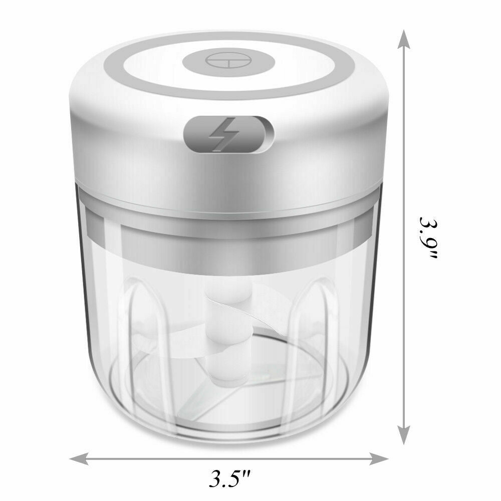 Electric Mini Food Chopper & Garlic Mincer – USB Rechargeable Vegetable Onion Meat Grinder