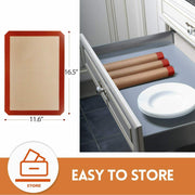3-Pack Silicone, Nonstick, Heat Resistant, Baking Oven Mats