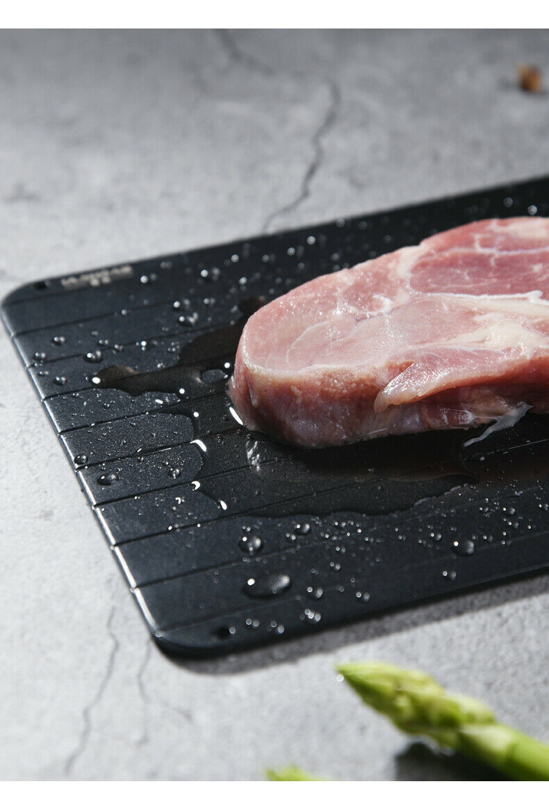 9-Inch Fast Defrosting Tray – Rapid Thawing Plate for Frozen Meat & Food