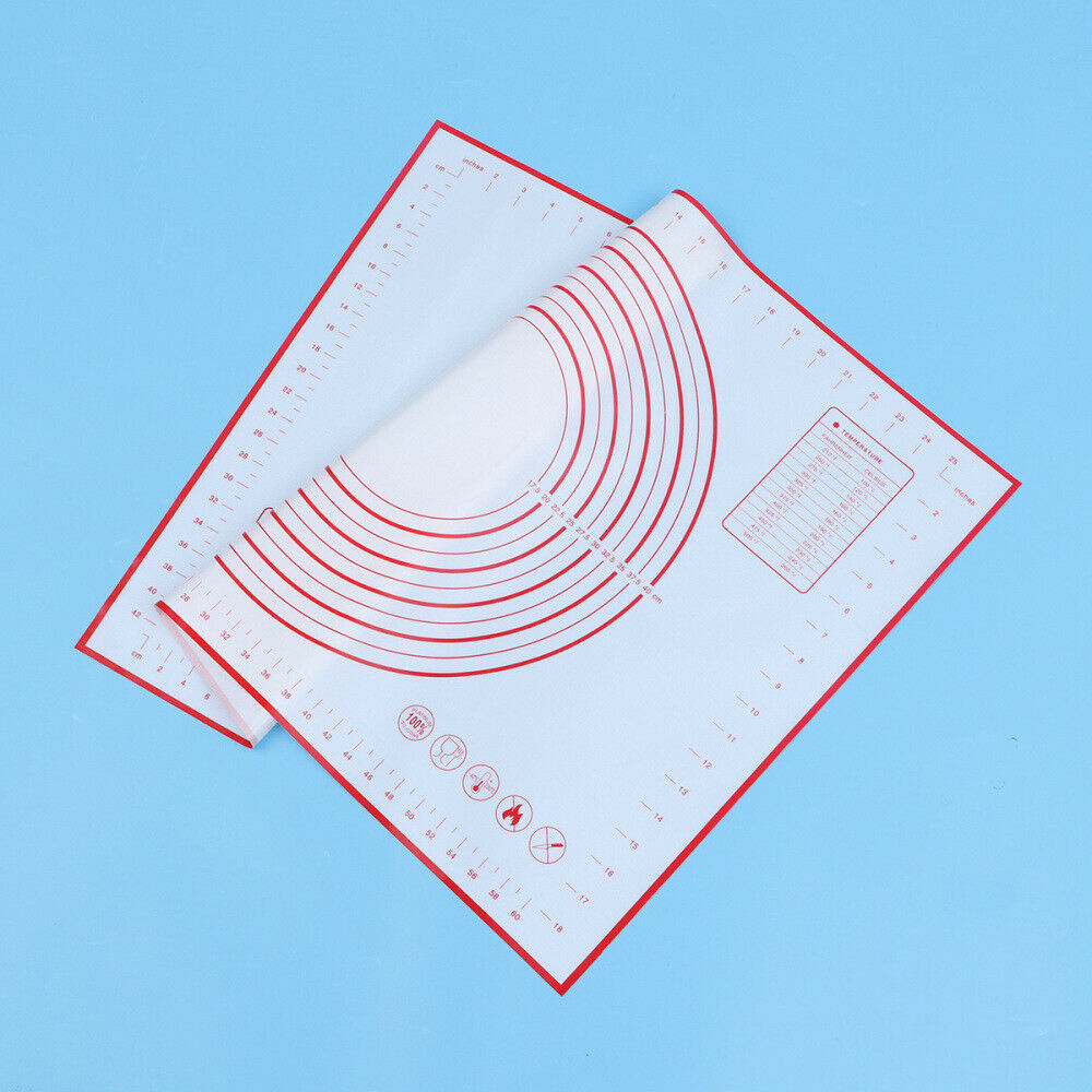 Extra Large Silicone Baking Mat with Measurements – Non Stick Pastry Dough Rolling Mat 20” x 28