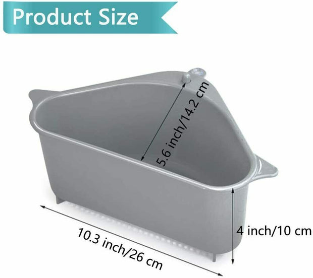 2PC Sink Drain Filter, Sponge Storage, Strainer, Basket And Organizer