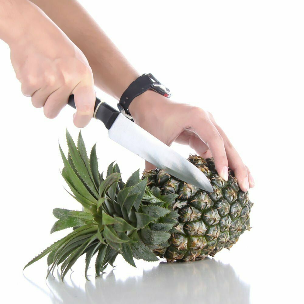 Stainless Steel Pineapple Corer & Slicer – All-in-One Pineapple Peeler Cutter Tool