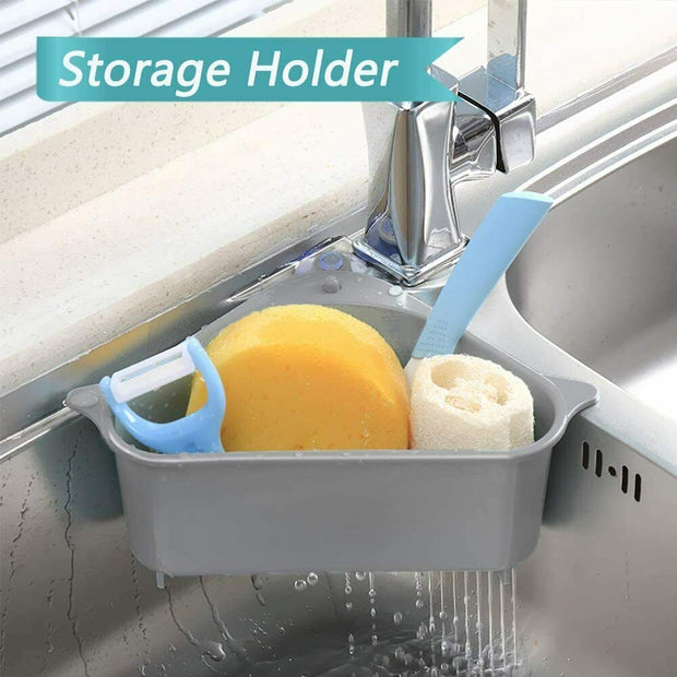 2PC Sink Drain Filter, Sponge Storage, Strainer, Basket And Organizer