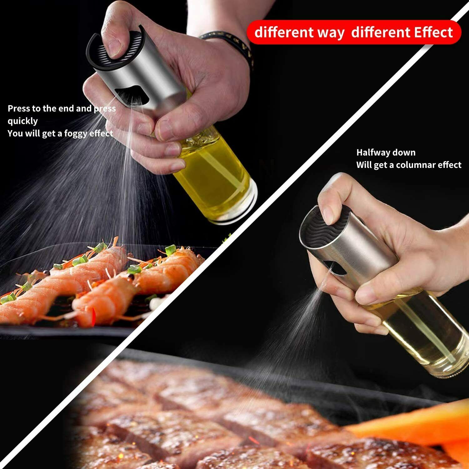 Premium Olive Oil Sprayer Bottle – Stainless Steel Cooking Oil Mister for Air Fryer, BBQ & Kitchen