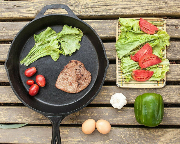 Cast Iron Skillet Set 3 Pieces 6", 8" & 10"