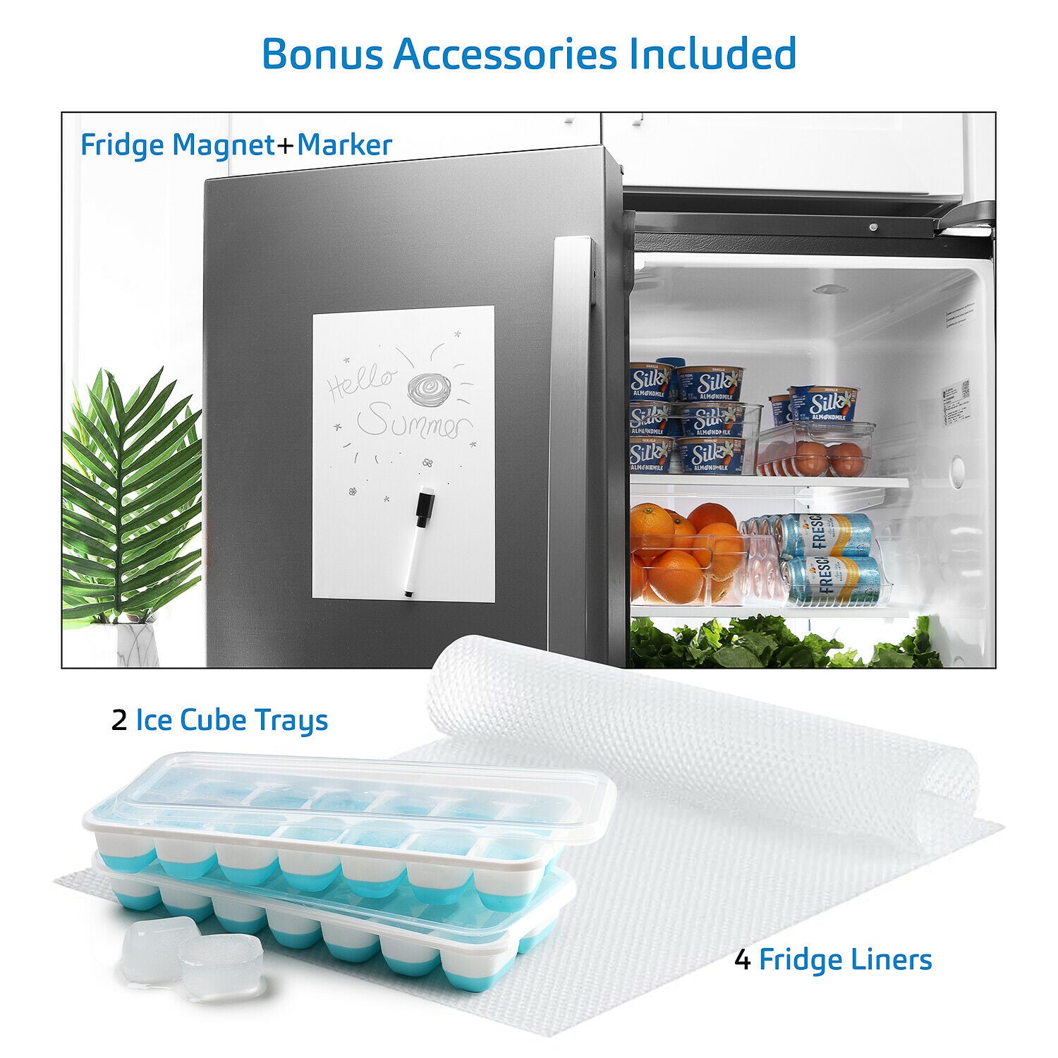 14 PC Clear Refrigerator Organizer Set, Storage Bins for Fridge, Freezer Or Pantry