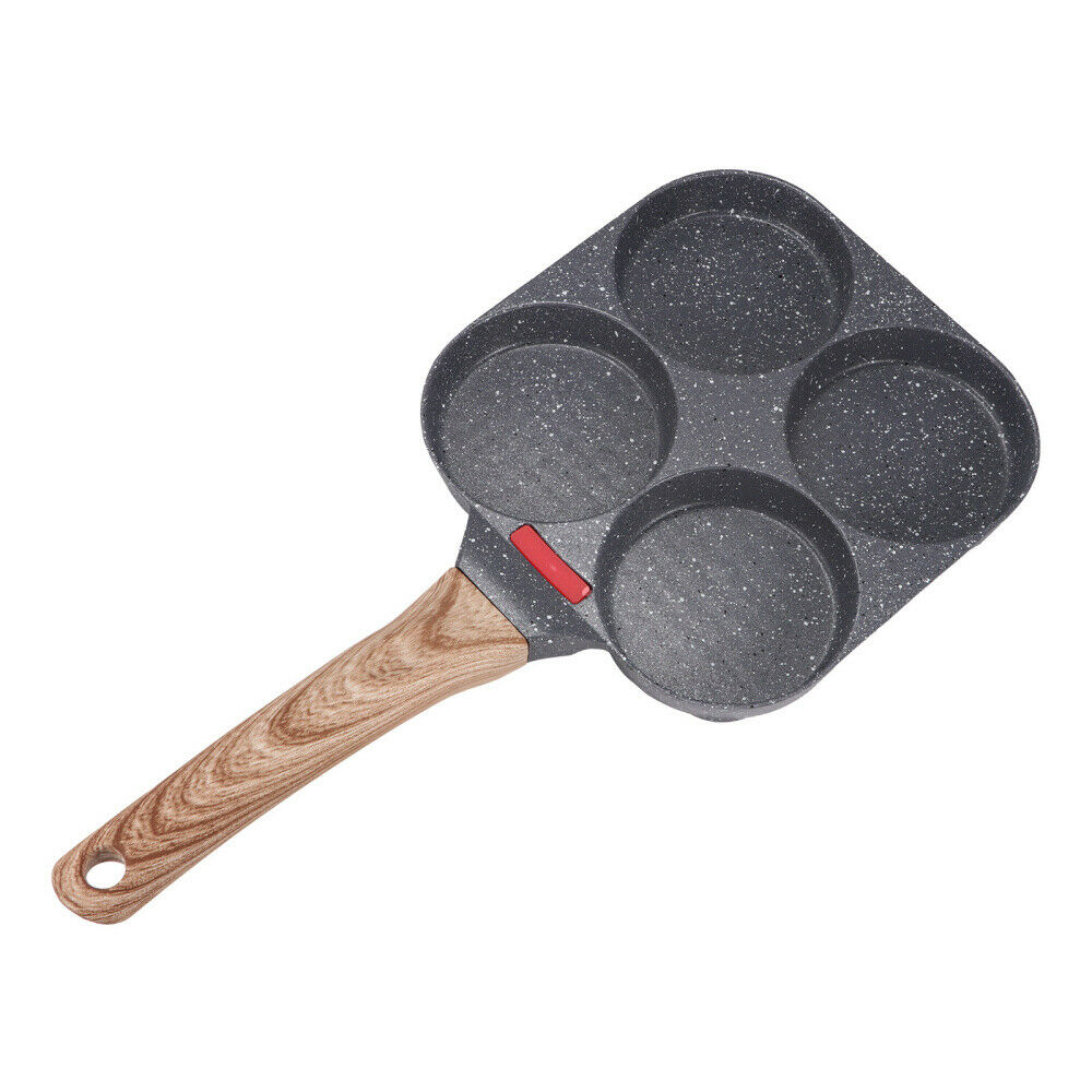 Egg Pan, 4-Cups Non-Stick Frying Pan, Multifunctional Omelet Pan, Gray