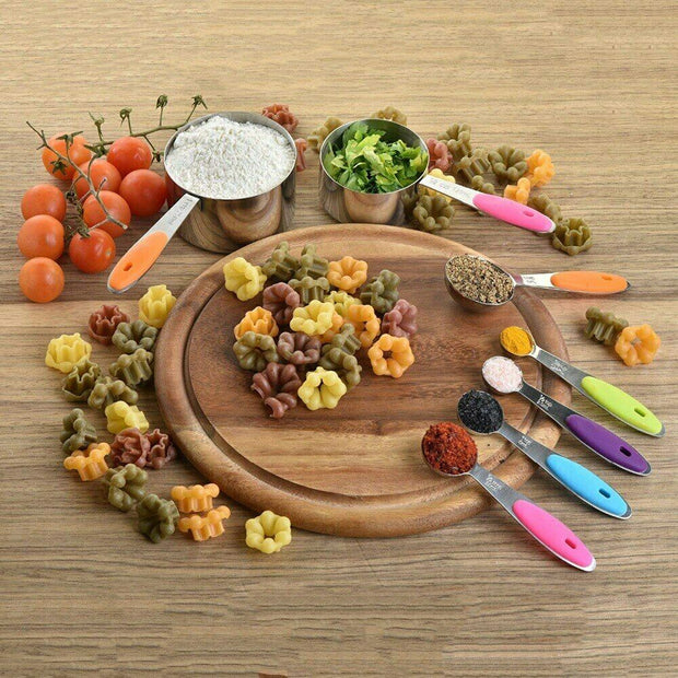 10PCS Stainless Steel Measuring Cups and Spoons Set