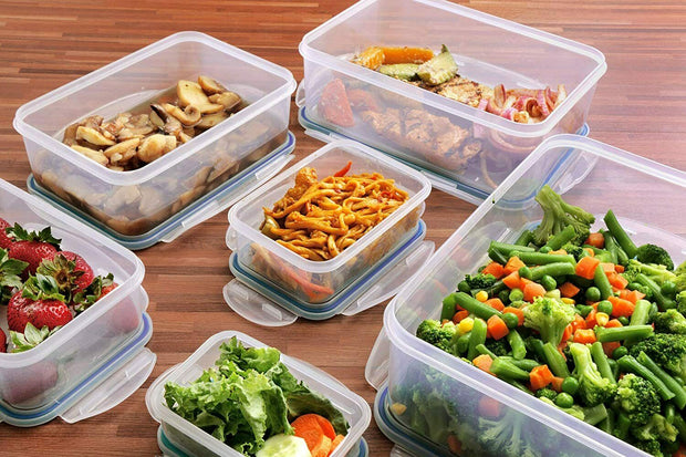 18 Pieces Plastic Food Containers set