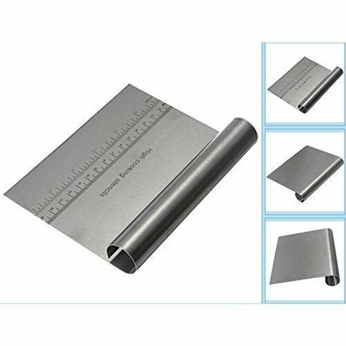 Heavy Duty Stainless Steel Dough Scraper & Chopper – Bench Cutter for Baking, Pizza & Pastry