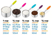 10PCS Stainless Steel Measuring Cups and Spoons Set