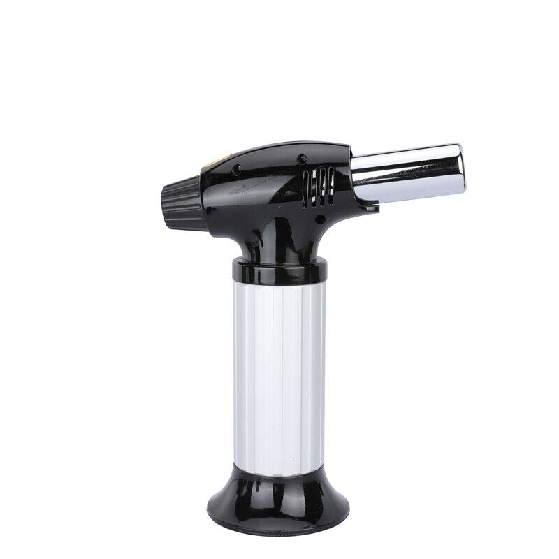 Refillable Butane Kitchen Torch Lighter, Fit All Butane Tanks Blow Torch with Safety Lock and Adjustable Flame for Desserts.