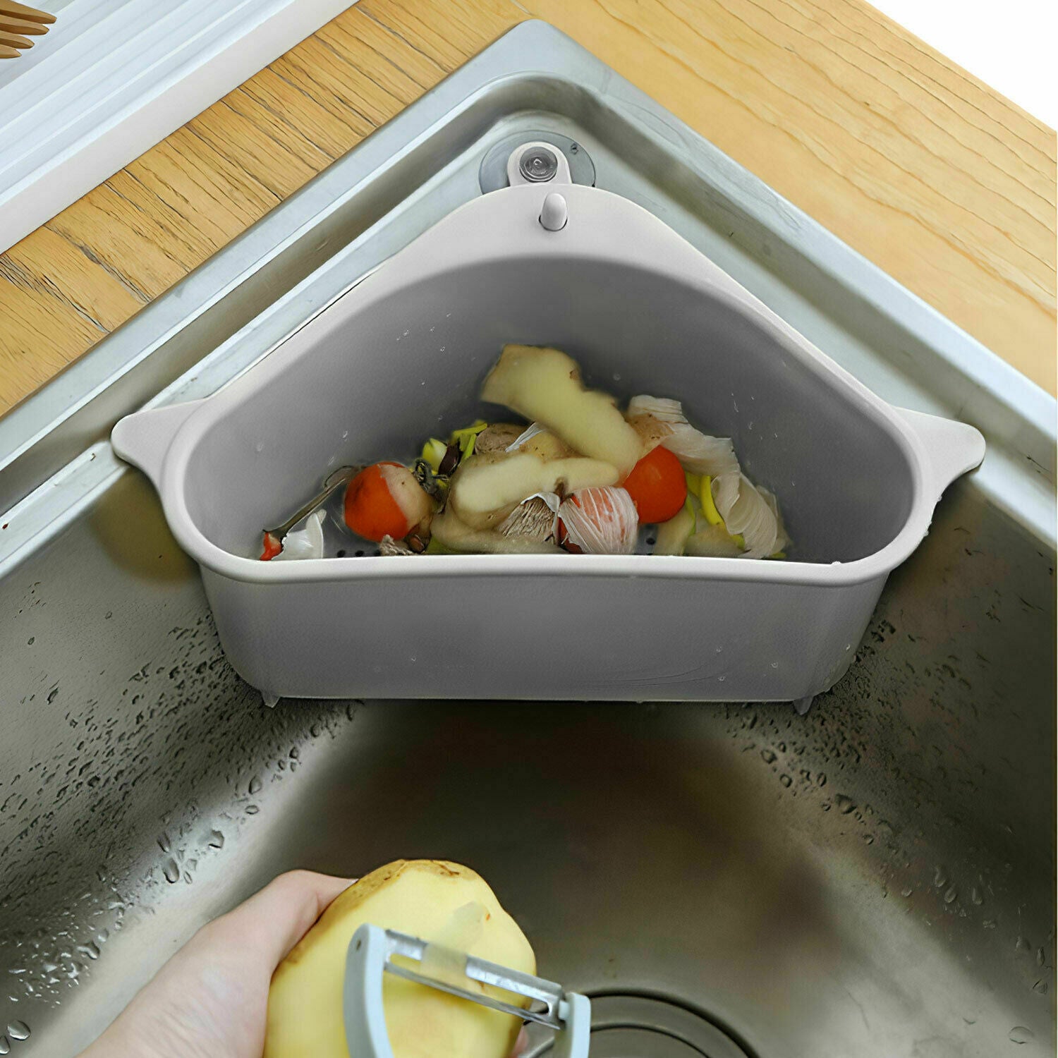 2PC Sink Drain Filter, Sponge Storage, Strainer, Basket And Organizer