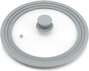 Universal Lid for Pots Pans Skillets, Glass with Silicone Rim 9-11 inch Cookware