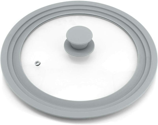 Universal Lid for Pots Pans Skillets, Glass with Silicone Rim 9-11 inch Cookware
