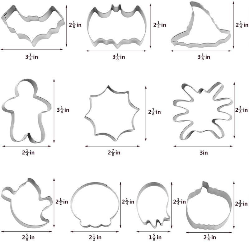 10 pc Halloween Cookie Cutter Set