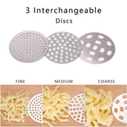 Stainless Steel Cheese, Potato Ricer, Masher, Presser With 3 Discs