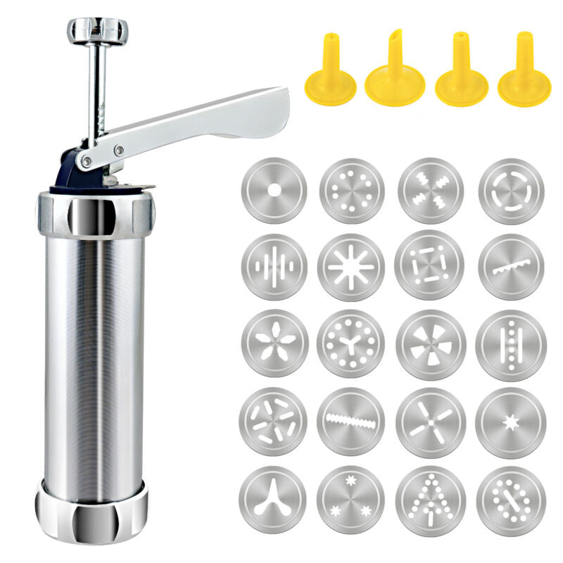 25-Piece Cookie Press Gun Kit – Biscuit Maker & Cake Decorating Set