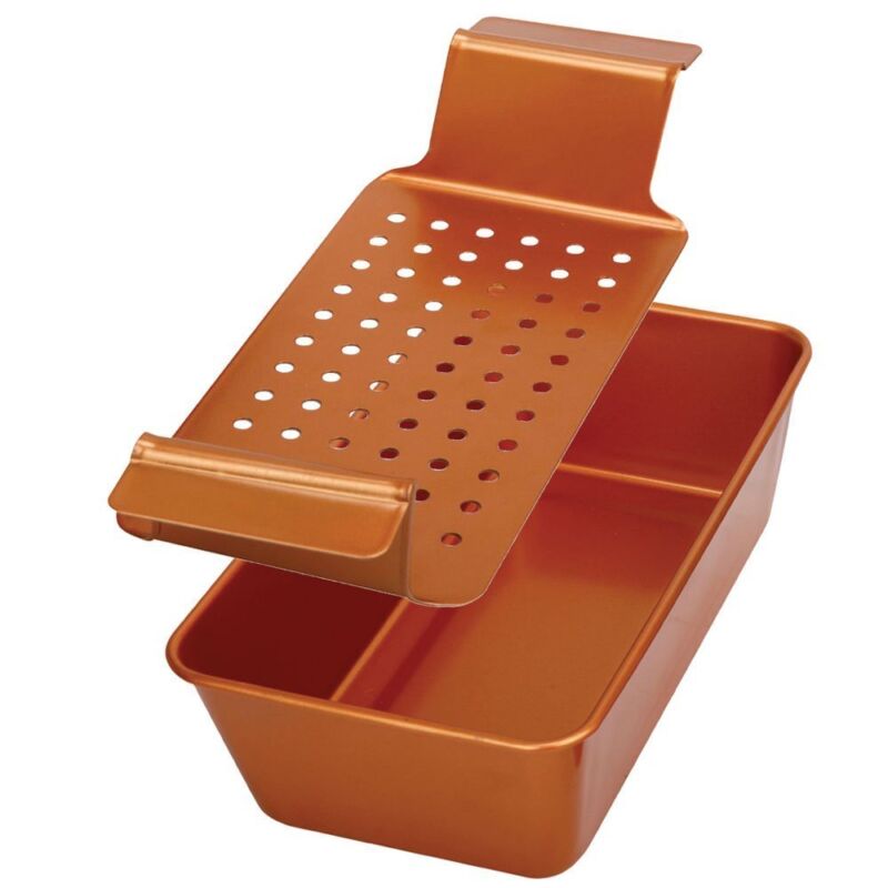 Nonstick Meatloaf Pan with Removable Tray – Copper Coated Bakeware