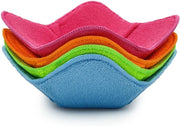 Set Of 4 Microwave Bowl Holders, Huggers for Hot or Cold Food Bowls