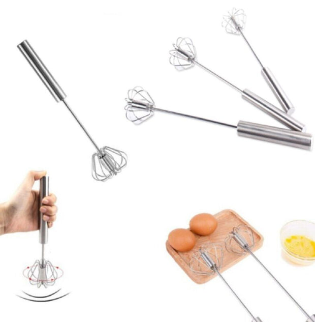 Semi-Automatic Stainless Steel Whisk