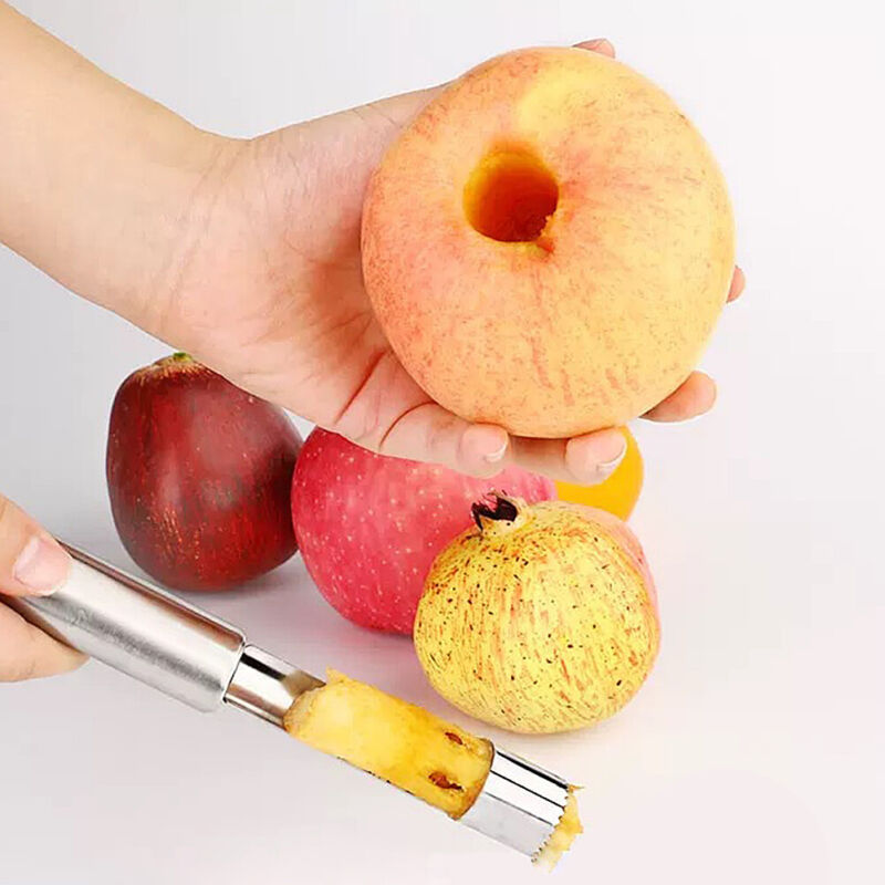 5-Piece Stainless Steel Fruit Corer & Pitter Set – Apple, Pear & Cherry Seed Remover Tools