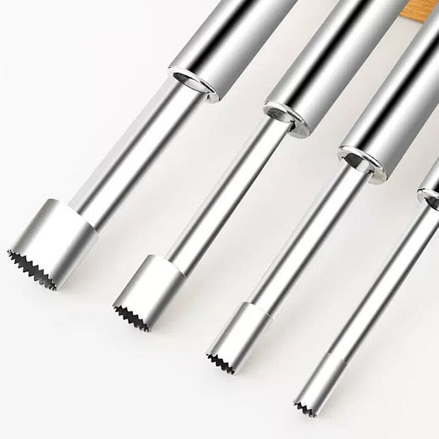 Set of 5 Stainless Steel Corers, Pitters And Seed Removers