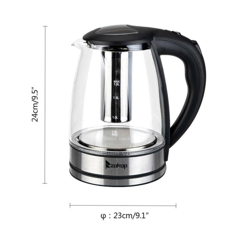 1500W 1.8L Electric Kettle Hot Water Boiler Auto Shut-off - LED