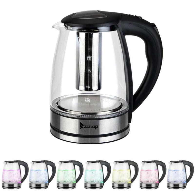 1200W 1.8L Electric Kettle Hot Water Boiler Auto Shut-off - LED