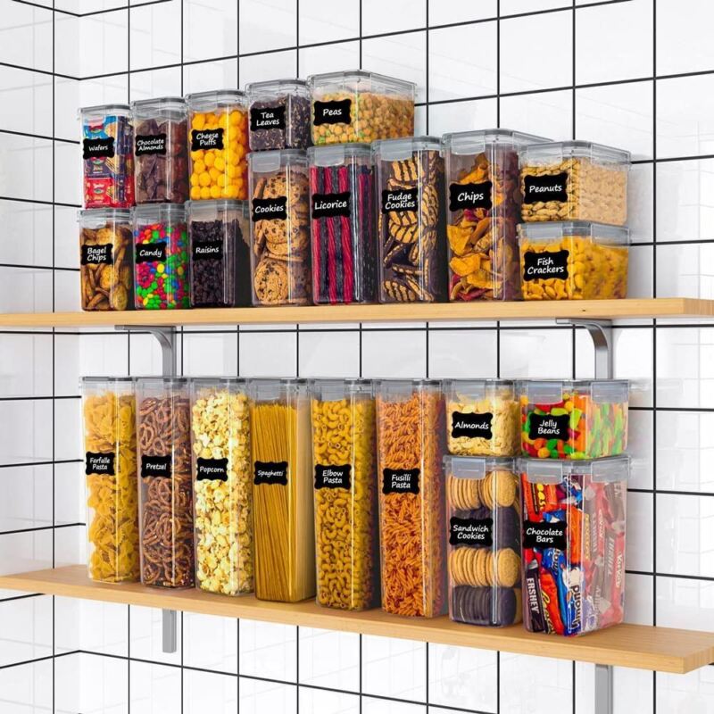 32 Mega Pack Plastic Food Containers with Airtight Lids, Leak Proof & Freezer