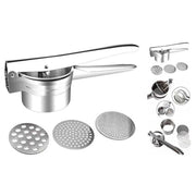 Stainless Steel Cheese, Potato Ricer, Masher, Presser With 3 Discs
