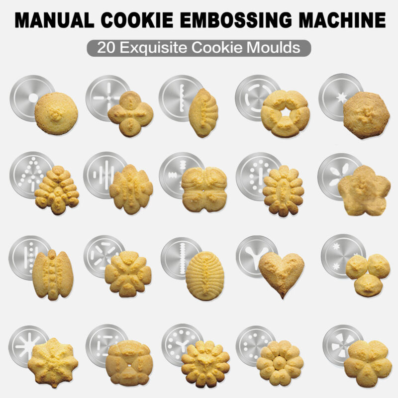 25 Pcs Cookie Press, Biscuit Maker, Cake Making & Decorating Kit