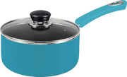 Nonstick Cookware Saucepan Set 1 Quart and 2 Quart with Glass Lid